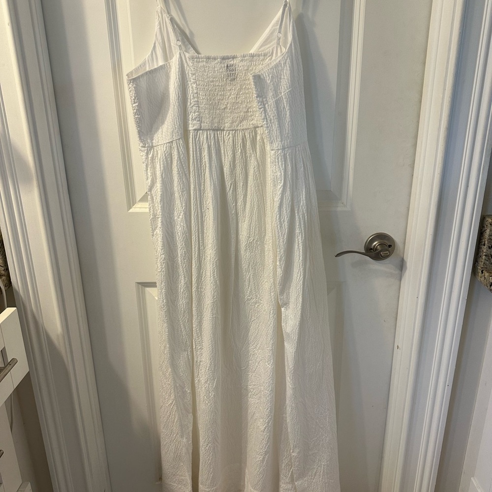 Target’s A New Day White Maxi Sundress with Smocked Bodice, NWT